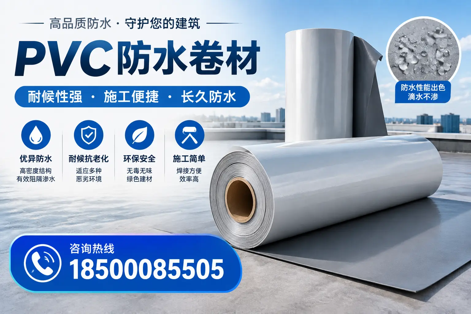 pvc防水卷材在大理的行业应用前景分析